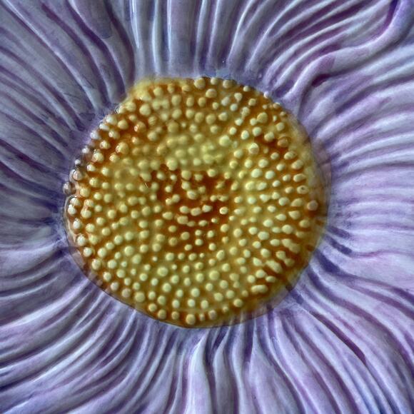 Maxcera Purple Floral Ceramic Dinner Plates 10in Set of 4 Spring New - Picture 11 of 15